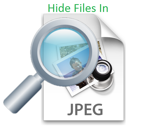 Hide Files In JPG