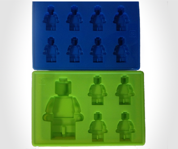 LEGO Brick and Figure Ice Molds