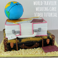  World Travel Wedding Cake Tutorial