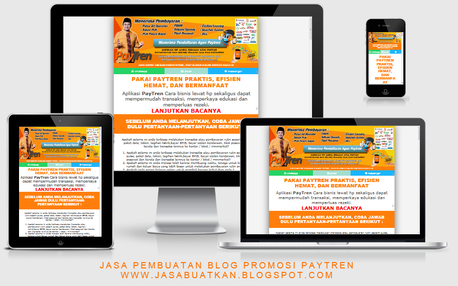 JASA PEMBUATAN SITUS WEBSITE BLOG PAYTREN UNTUK PROMOSI