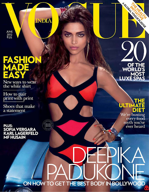 Hot Deepika Padukone Photoshoot for Vogue Magazine Cover June 2012 