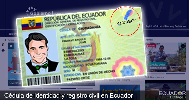 Cédula de identidad y registro civil en Ecuador
