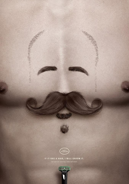 Green Pear Diaries, publicidad creativa, Art Shaving