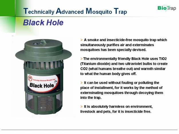 Black Hole Mosquito Trap