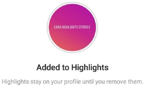 cara membuat highlight di instagram