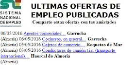 Garrucha, Roquetas de Mar-Huercal de Almería. Lanzadera de Empleo Virtual. Sistema Nacional de Empleo