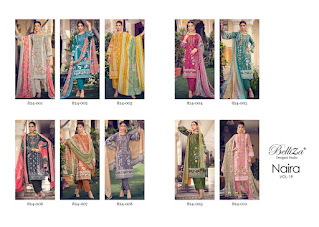 Belliza Naira vol 19 cotton pakistani Suits WHolesaler