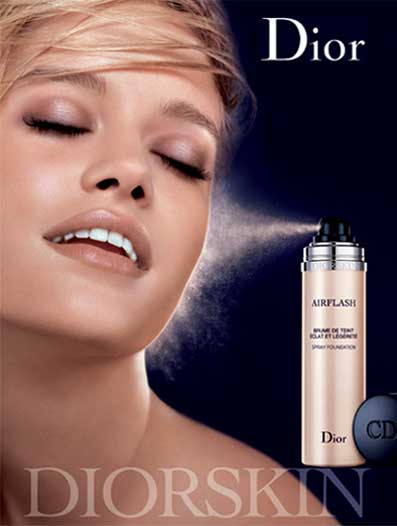 Dior revolutionizes makeup with a spray foundation that goes on as light as
