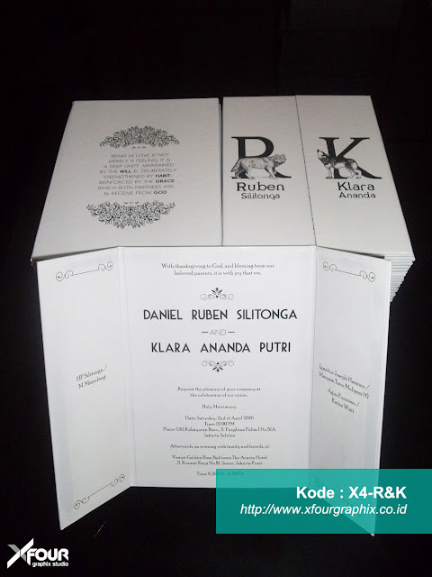 Undangan pernikahan Modern R&K