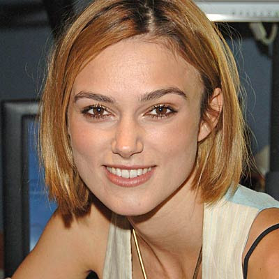 photographs of hot actress Keira Knightley hair styles photos posters