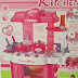 Kitchen Set Oven Pink