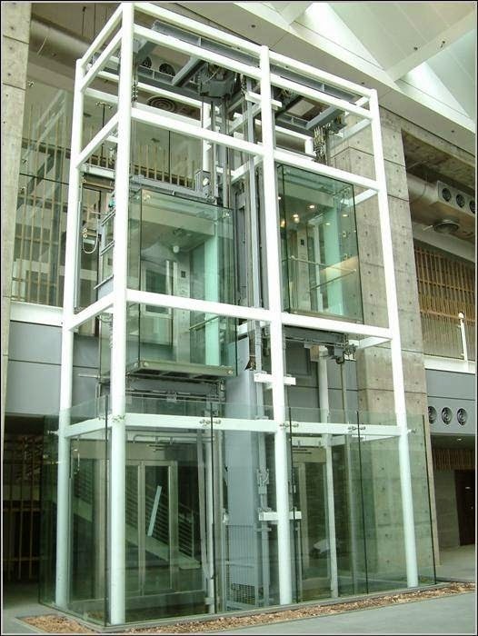 Full Panoramic Glass with Steel Hoistway Shaft Construction