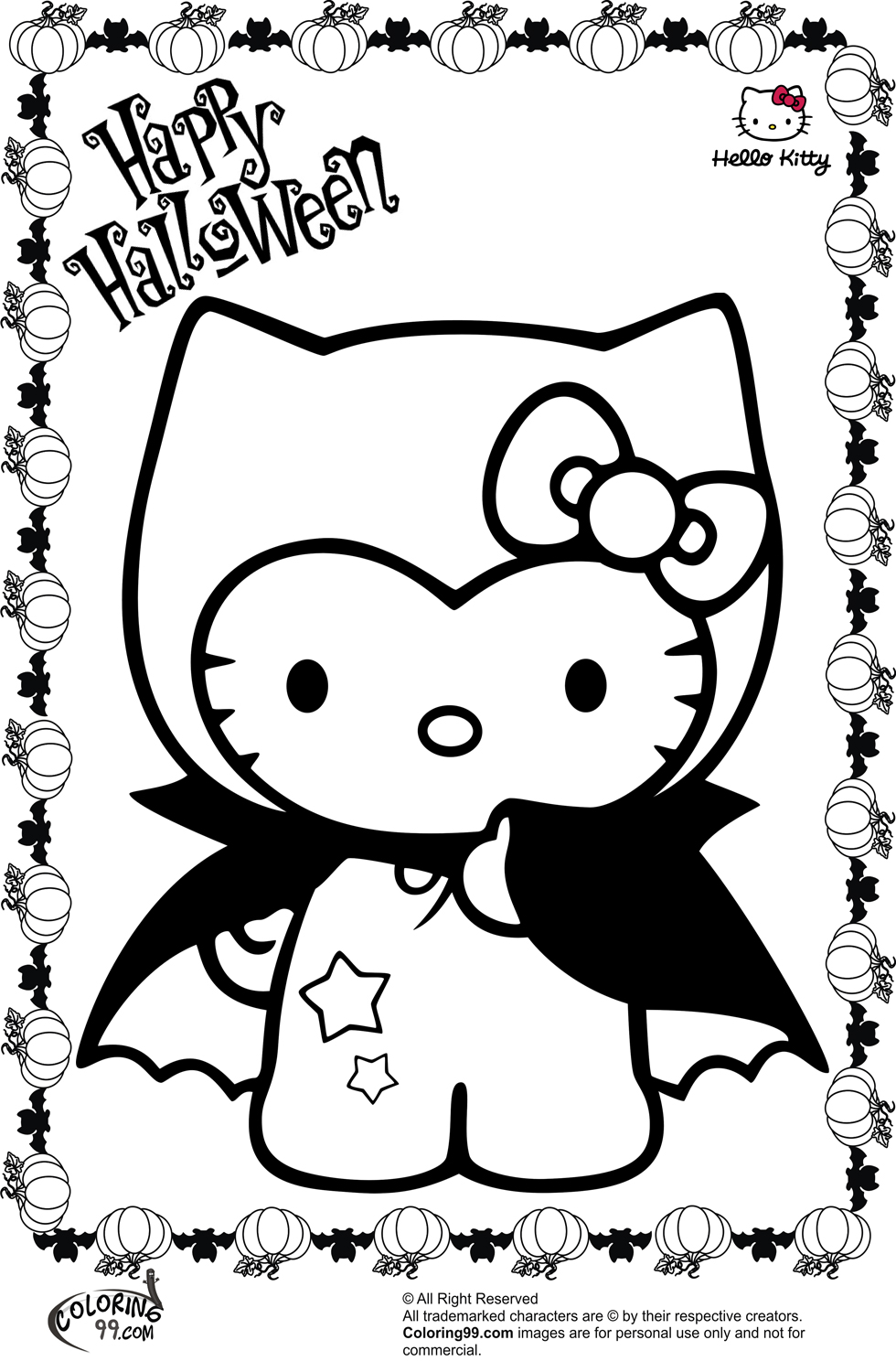 Free Halloween Scary Coloring Pages 8