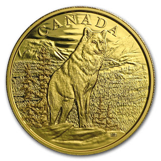 Canada 350 Dollars Gold Coin 2015 Alpha Wolf