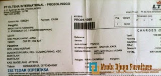 Bukti Pengiriman Partisi Ruangan ke Kabupaten Magelang - Jawa Tengah