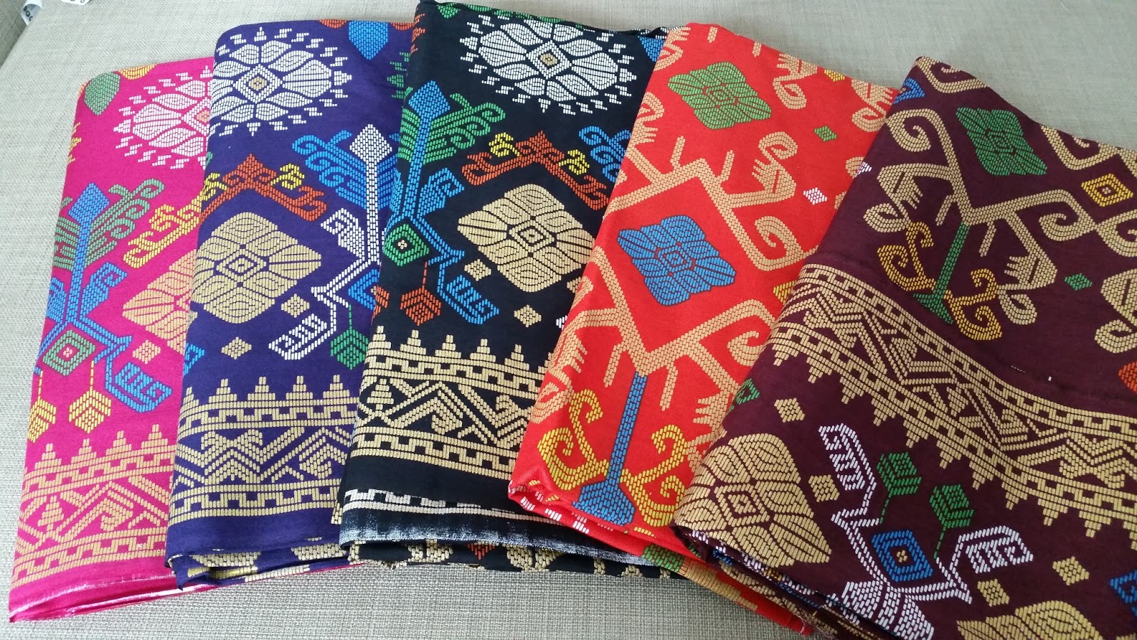 Borong bawal murah Batik  songket sarawak  exclusive Prada