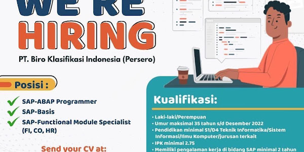 Lowongan Kerja PT. Biro Klasifikasi Indonesia (Persero)