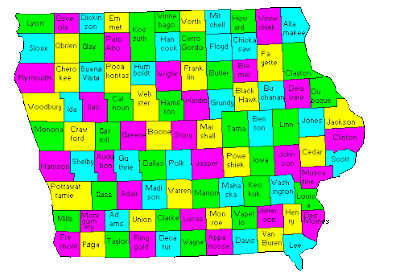 Iowa County Map Area