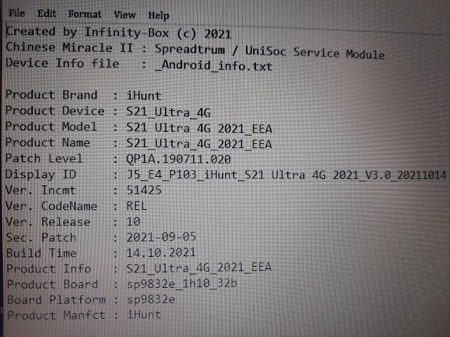 iHUNT S21 ULTRA 4G SPD FLASH FILE BY SUMA TECH SOLUTION 