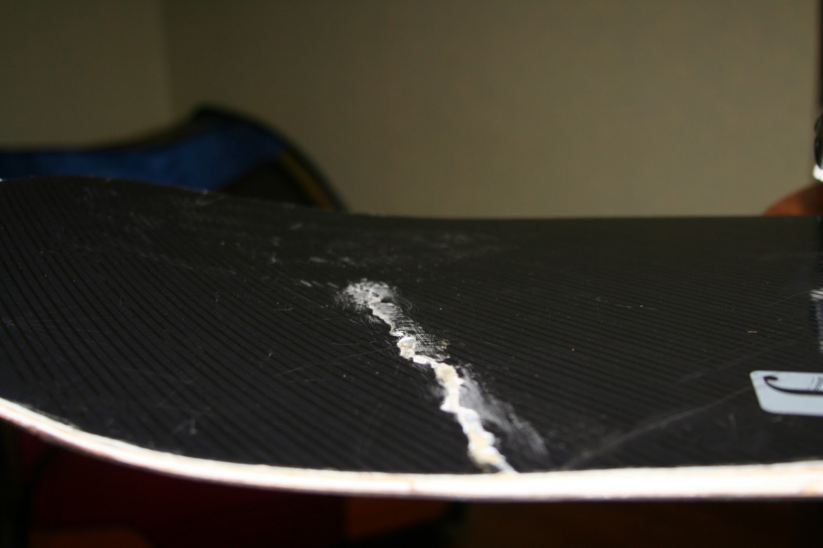 Cracked Snowboard Fix in how to repair snowboard topsheet for Home