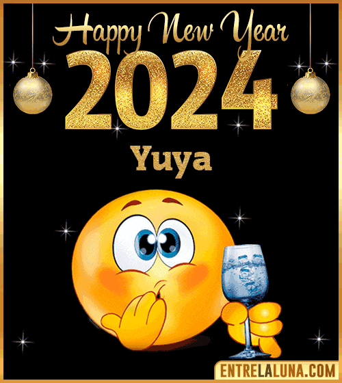 Gif wishes Happy New Year 2024 animated Yuya