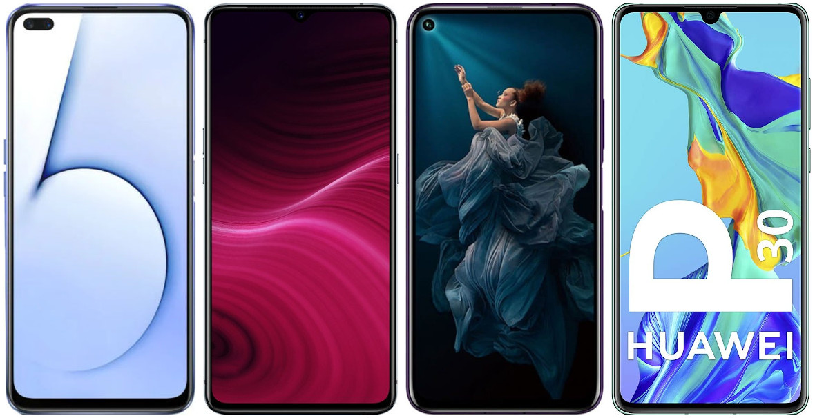  Realme  X50 5G  vs Realme  X2  Pro  vs Honor 20 Pro  vs Huawei P30