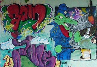 graffiti characters,crocodile graffiti