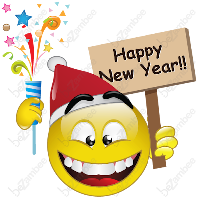 Happy New Year Emoji HD wallpaper for Andriod Iphone and Laptop