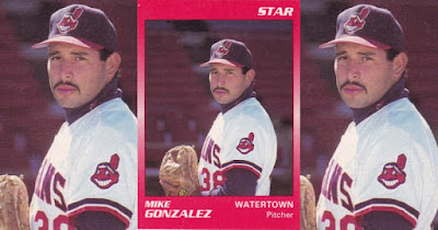 Mike Gonzales 1990 Watertown Indians card
