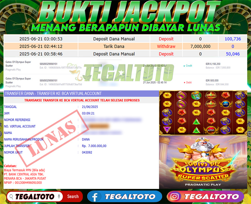 Bukti Jackpot