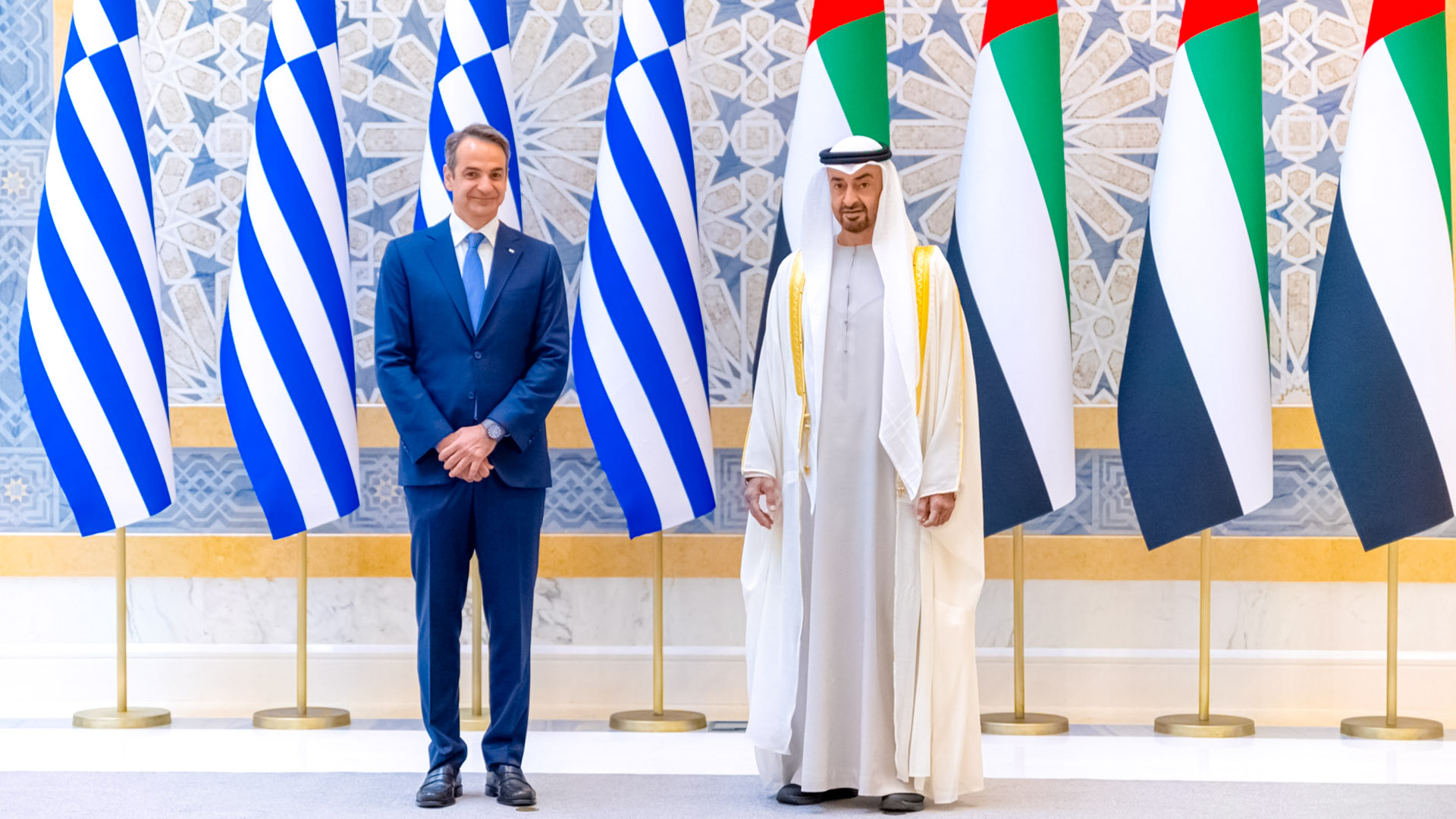 Mohammad bin Zayed and Greek Prime Minister discuss strategic partnership