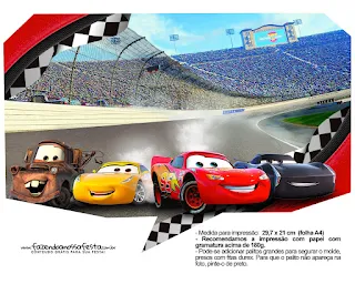 Cars 3: Invitaciones para Fiesta para Imprimir Gratis.