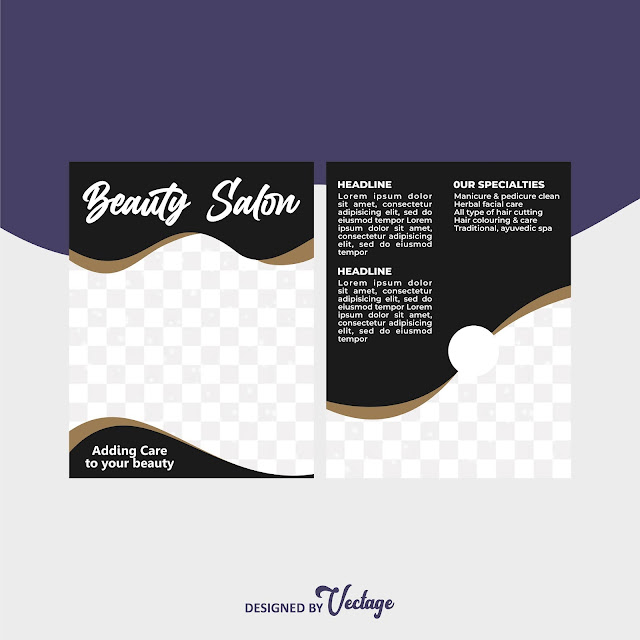 salon flyer design template,