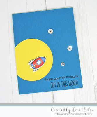 Out of This World card-designed by Lori Tecler/Inking Aloud-stamps and dies from Lawn Fawn