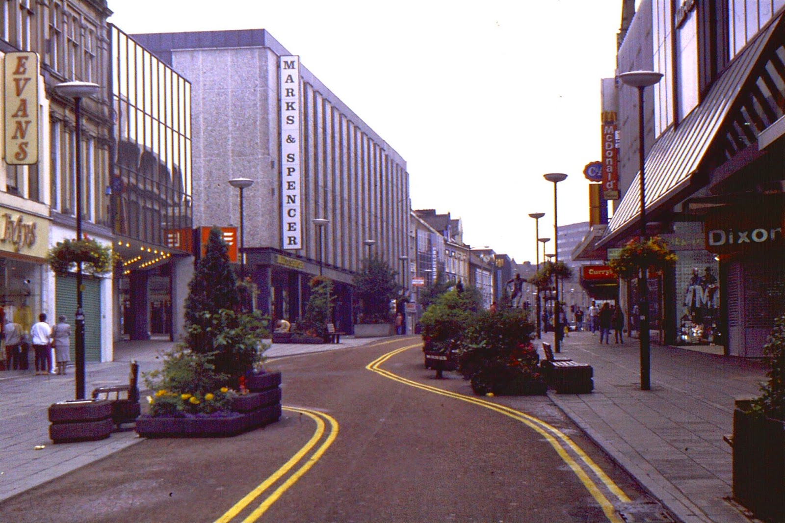 Photographs Of Newcastle Northumberland Street in 1992