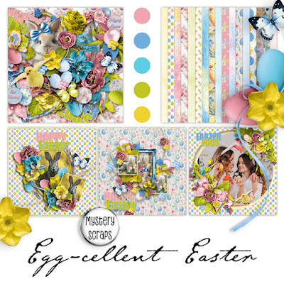 New! Egg-cellent Easter by Mystery Scraps. Save 50% for a limited time.