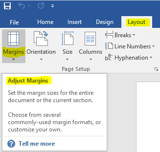  Ketika kita menciptakan suatu ketikan di dokumen Cara Mengatur Margin Halaman di Microsoft Word