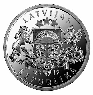 Coins of Latvia 1 Latvian lats