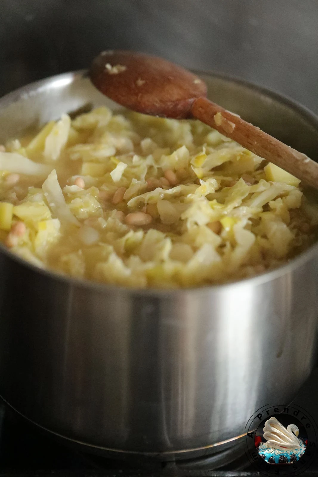 Soupe de choux aux haricots