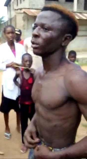 Photos: Man Stripped N3ked After He Was Caught Stealing From Church