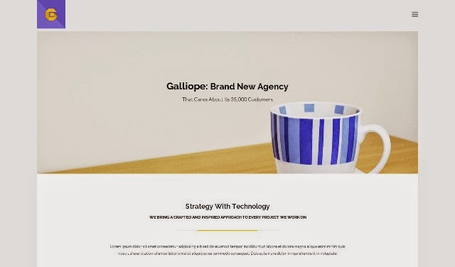 Galliope - Agency/Portfolio PSD Template