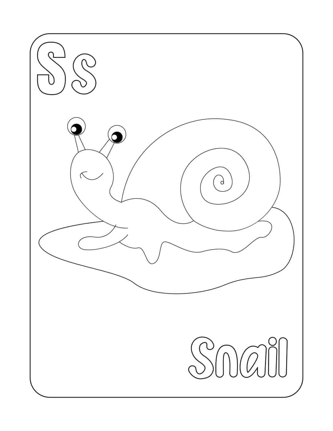 Tranh tô màu con (Snail)