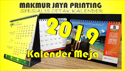 cetak kalender meja 2019 murah di jakarta