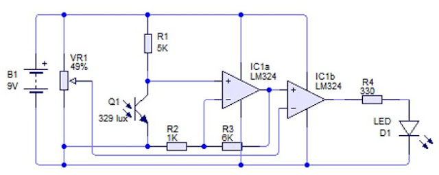 Implementasi Sensor Phototransistor dengan kendali Analog