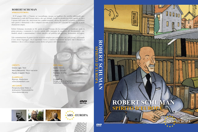 La copertina del DVD su Robert Schuman