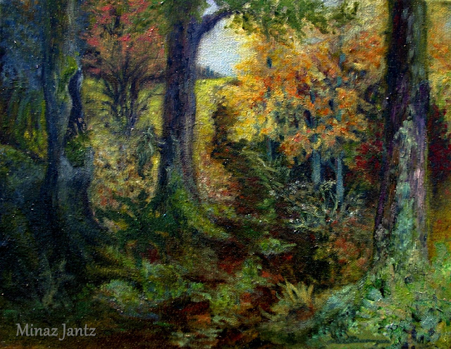 Deer Trail by Minaz Jantz (Oil on Canvas)