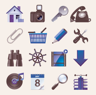 Vector Blue Icons