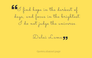 Dalai Lama Quotes - Darkest Days, Brightest Quotes