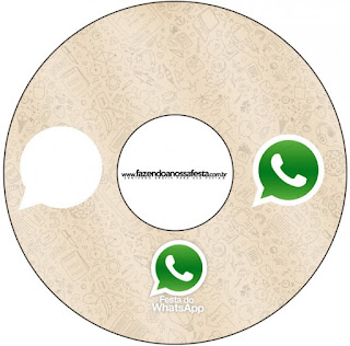 WhatsApp Free Printable CD Labels.