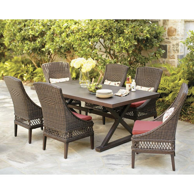 Elegant Wicker Patio Dining Chairs Outdoor Furniture Mateus Low Dining